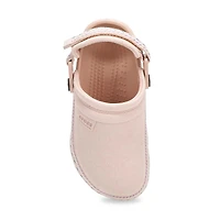 Kids'  Crafted Vegan Suede Stitch Clog - Sepia