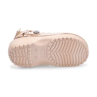 Kids'  Crafted Vegan Suede Stitch Clog - Sepia