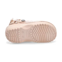 Kids'  Crafted Vegan Suede Stitch Clog - Sepia