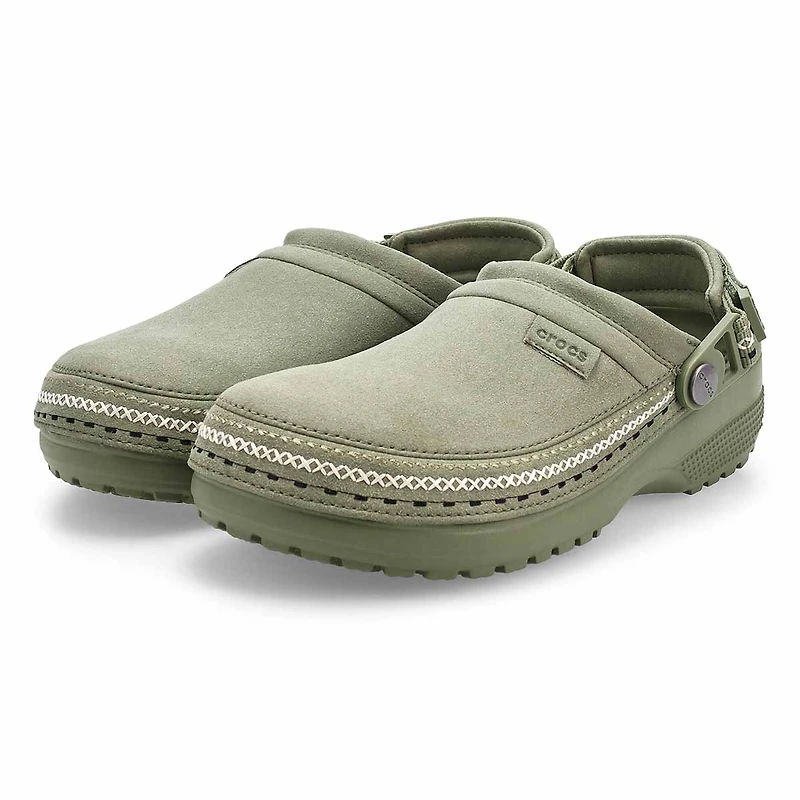 Women's Classic Crafted Vegan Suede Stitch Clog