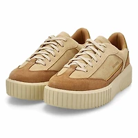 Women's Ona Ave T-Toe Lace Up Sneaker - Black/Hone