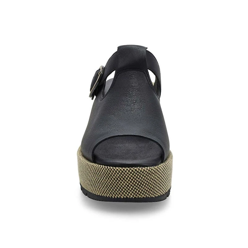 Women's SunPeak Wedge Slide Sandal - Black/Natural