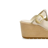 Sandale compense  enfiler SUNPEAK, noir/cru, fe