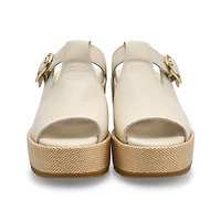 Sandale compense  enfiler SUNPEAK, noir/cru, fe