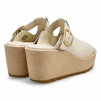 Sandale compense  enfiler SUNPEAK, noir/cru, fe