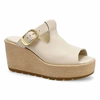 Sandale compense  enfiler SUNPEAK, noir/cru, fe