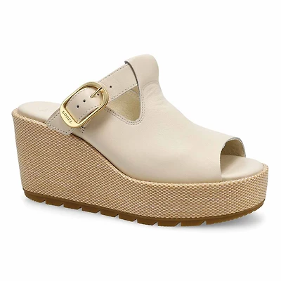 Sandale compense  enfiler SUNPEAK, noir/cru, fe