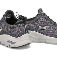 Men's Arch Fit Waveport Sneaker - Black/Grey