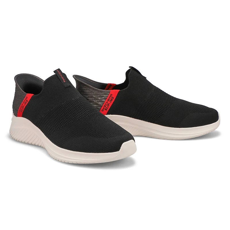 Men's Ultra Flex 3.0 Slip-Ins Sneaker - Black/Red