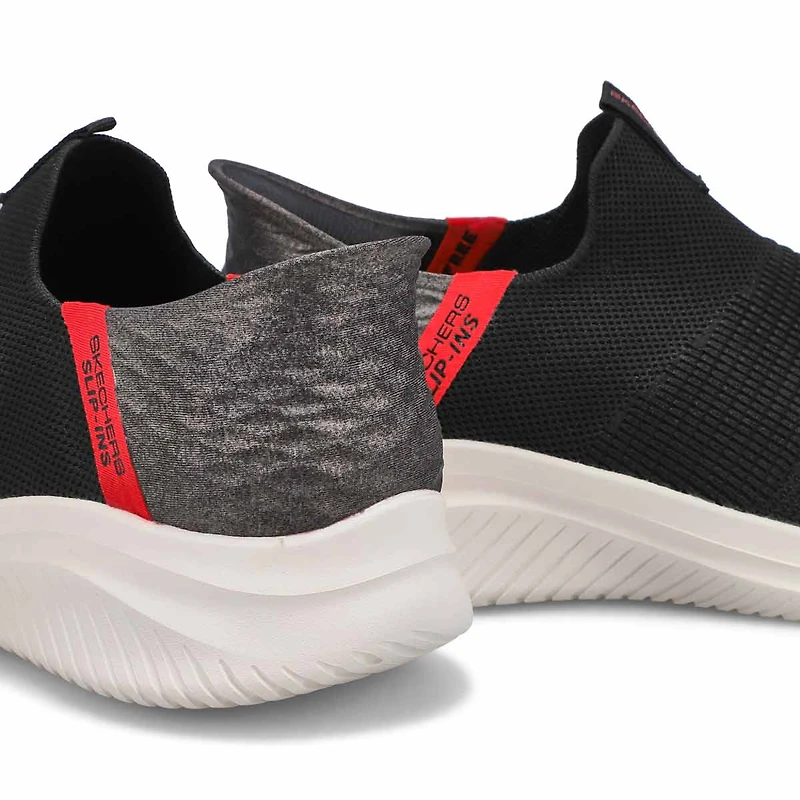 Men's Ultra Flex 3.0 Slip-Ins Sneaker - Black/Red