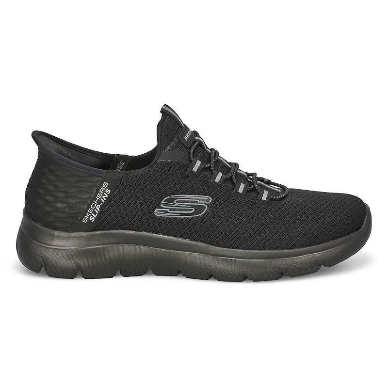 Mens Summit High Range Slip-Ins Sneaker - Black/Bl