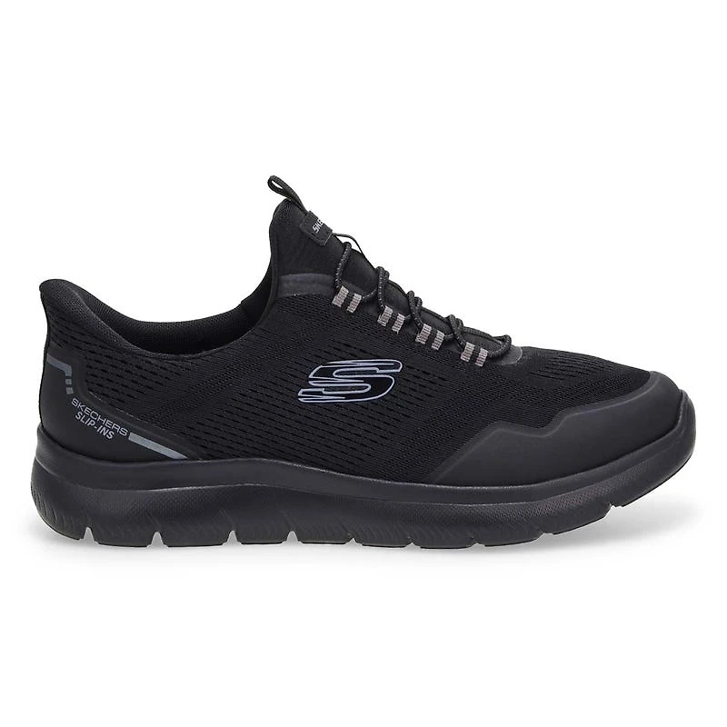 Mens Summits Top Rate Wide Slip Ins Sneaker - Bla
