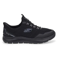 Mens Summits Top Rate Wide Slip Ins Sneaker - Bla