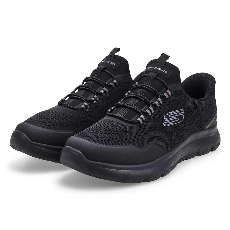 Mens Summits Top Rate Wide Slip Ins Sneaker - Bla