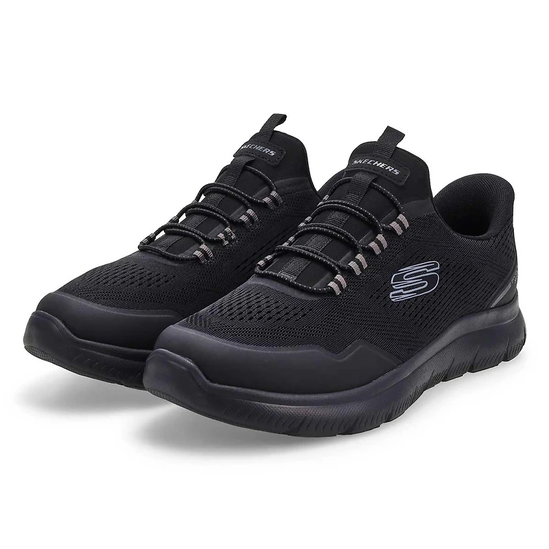 Mens Summits Top Rate Wide Slip Ins Sneaker - Bla