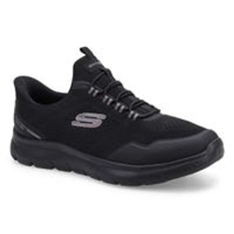 Mens Summits Top Rate Wide Slip Ins Sneaker - Bla