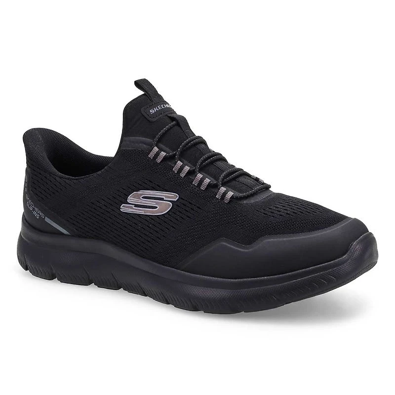 Mens Summits Top Rate Wide Slip Ins Sneaker - Bla