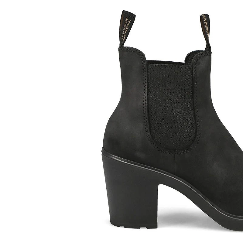 Women's 2460 Series Nubuck High Heel Boot - Black