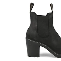 Women's 2460 Series Nubuck High Heel Boot - Black