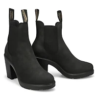 Botte à talon haut en nubuck  2460 SERIES, noir, f