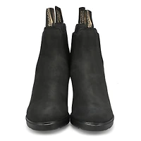 Women's 2460 Series Nubuck High Heel Boot - Black