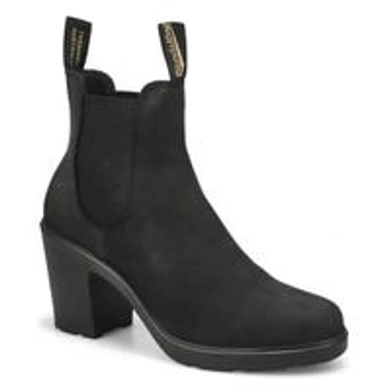 Women's 2460 Series Nubuck High Heel Boot - Black