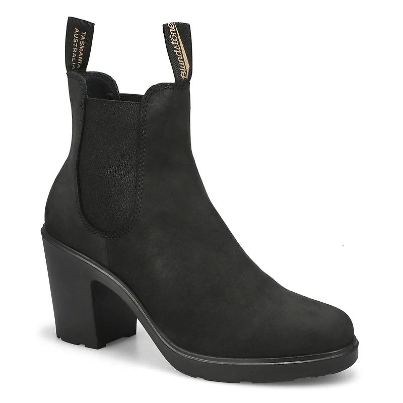 Women's 2460 Series Nubuck High Heel Boot - Black