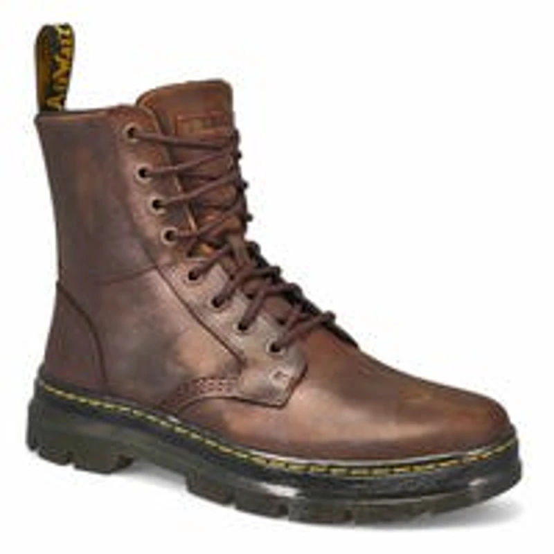 Botte militaire  lacets COMBS, brun fonc, unisex