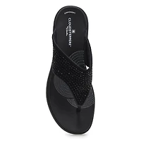 Women's Drift Jaunt Platform Thong Sandal - Black