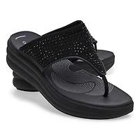 Women's Drift Jaunt Platform Thong Sandal - Black