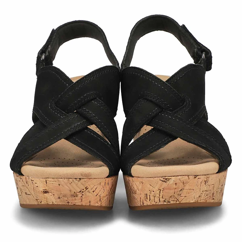 Women's Rose Erin Wedge Sandal - Black