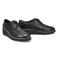 Women's Sharon Rae Wedge Oxford Loafer - Black