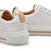 Baskets en cuir  lacets HOLLYHOCK WALK, blanc cas