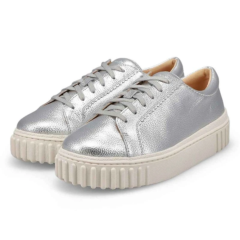 Women's Mayhill Walk Lace Up Sneaker - Silver Meta