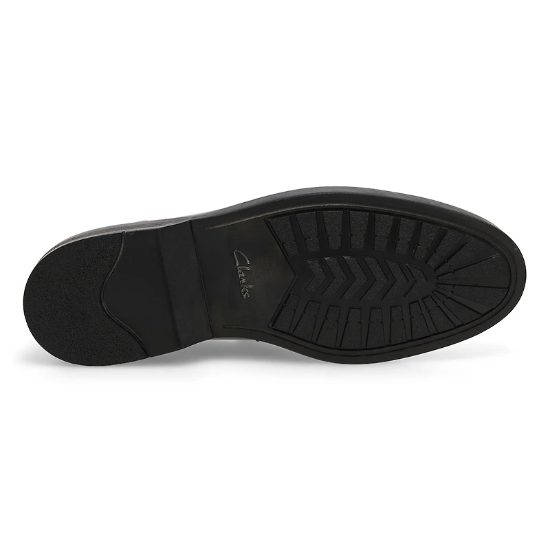 Men's Aldwin Step Leather Slip On Dress Shoe - Bla