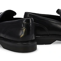 Men's Aldwin Step Leather Slip On Dress Shoe - Bla