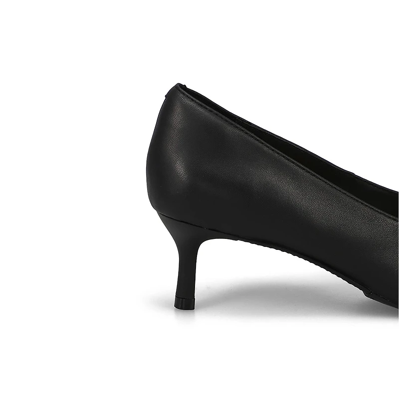 Women's  Adela Court Leather Dress Heel - Black