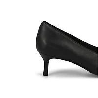 Women's  Adela Court Leather Dress Heel - Black
