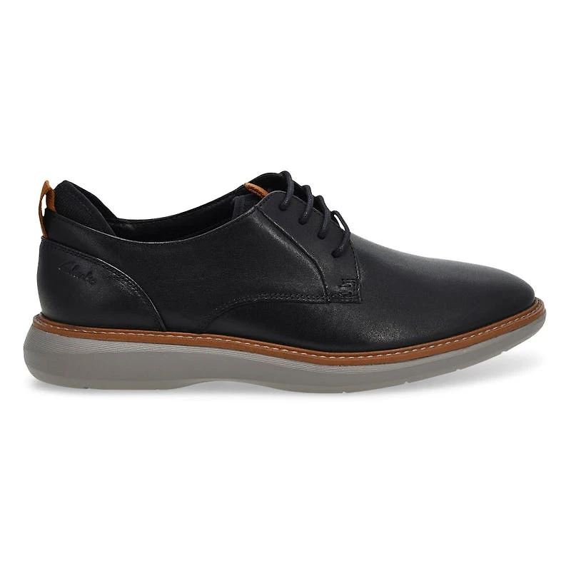 Men's Brantin Plain Wide Lace Up Oxford - Black
