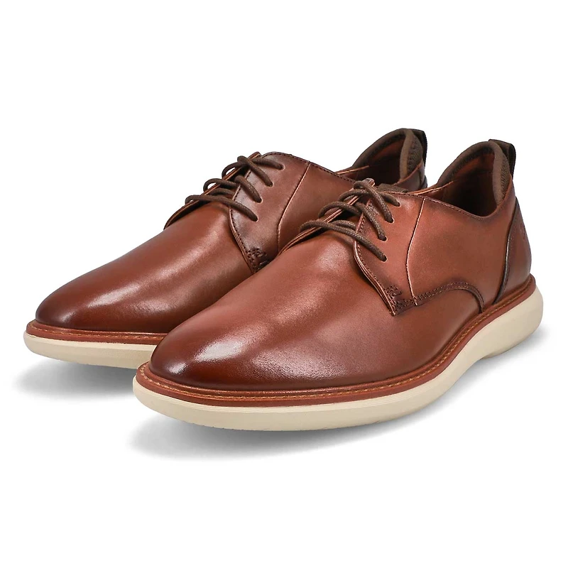Men's Brantin Plain Wide Lace Up Oxford - Black
