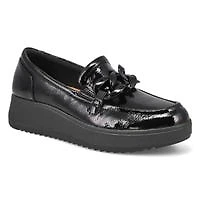 Flneur  plateforme ZYLAH MAY, cuir verni noir fr