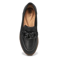 Women's Zylah May Platform Loafer - Black Crinkle