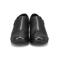 Women's Suttyn Zip Wdge Wide Casual Loafer - Black