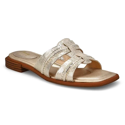 Sandale à enfiler en cuir ARIANY MULE, noir, femme