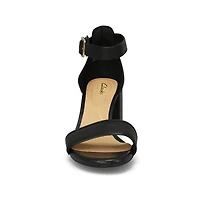 Women's  Ezoria Mae Leather Heeled Sandal - Black