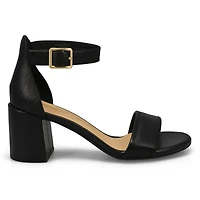 Women's  Ezoria Mae Leather Heeled Sandal - Black