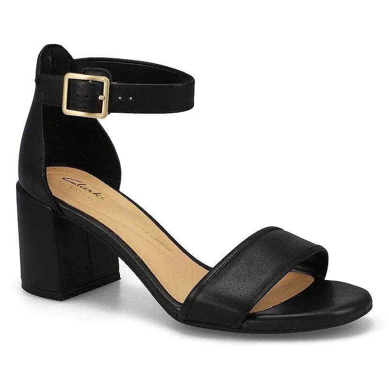 Women's Ezoria Mae Leather Heeled Sandal - Black