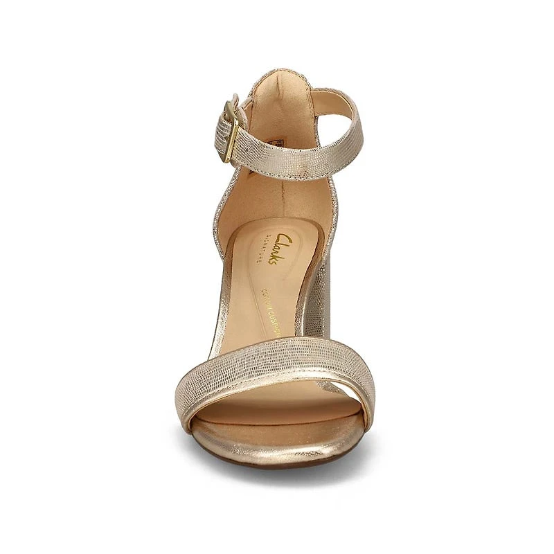 Sandale en cuir  talon haut EZORIA MAE, noir, fem