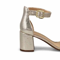 Sandale en cuir  talon haut EZORIA MAE, noir, fem