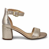 Sandale en cuir  talon haut EZORIA MAE, noir, fem